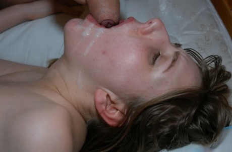 Saucy slut Courtney & her girlfriends fuck at an amateur bukkake party
